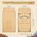 50-Pack Seed Packets Envelopes with Clear Window, 4.72 x 3.15 Inch Small Kraft Paper Seed Bags, Bulk Seed Storage Organizer with Preprinted Collecting Template for Garden Flower Vegetable Seeds Saving