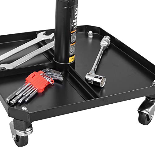 Tce Atr6350U Torin Rolling Pneumatic Creeper Garage/Shop Seat: Padded Adjustable Mechanic Stool With Tool Tray Storage, Blue #TOP4