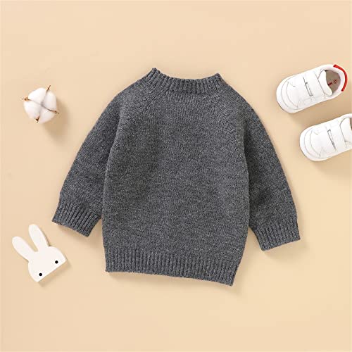 Toddler Baby Knit Sweaters Boys Girls Cute Rabbit Long Sleeve Crewneck Pullover Sweatshirts Fall Winter Warm Clothes4