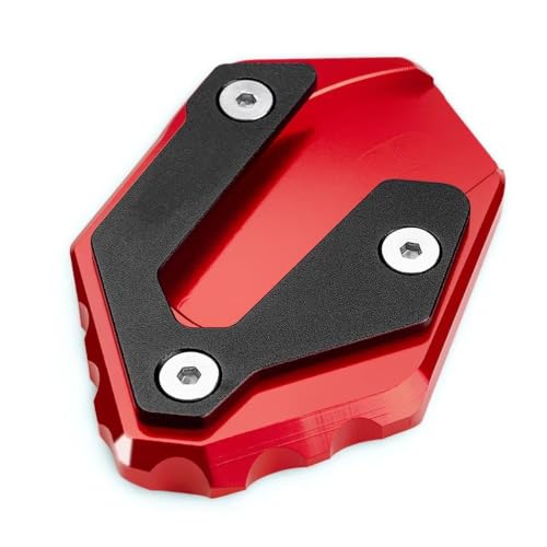 Patin béquille moto Tracer 7 plaque support agrandisseur pied rouge