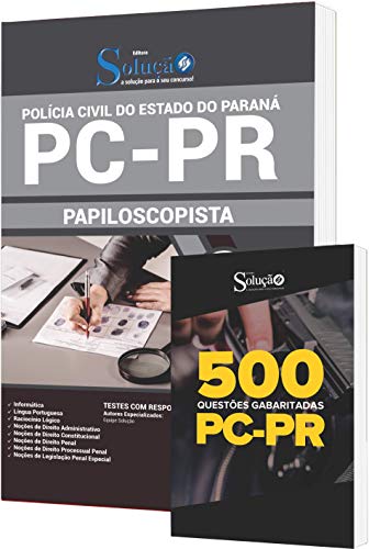 Kit Apostila Pc Pr Papiloscopista + Livro De Questões