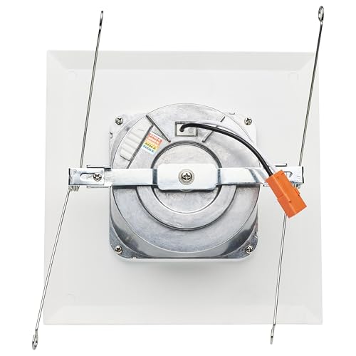 Satco LED Retrofit Downlight with Stepped Baffle, CCT Selectable 2700K/3000K/3500K/4000K/5000K, 5-6 Inch Square, White, 8-Pack by Satco - Used condition - Image 7