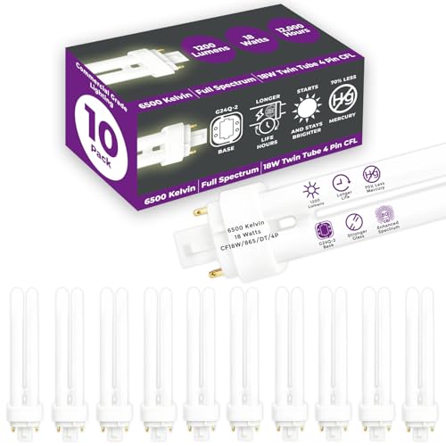 GoodBulb 18W CFL G24Q-2 6500K Quad Tube (4-Pin) Plug-in 1200lm