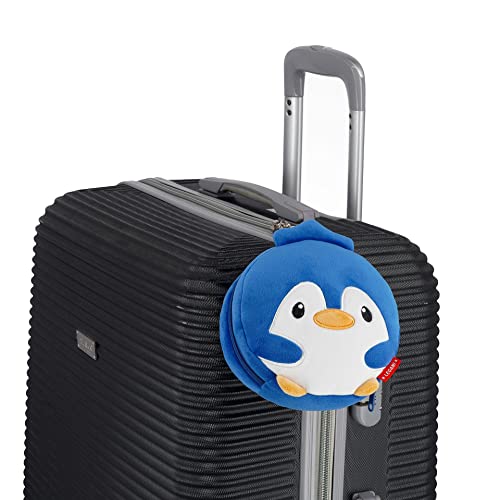 Coussin de voyage ultra compact à fermeture éclair et masque Penguin Legami