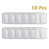  Staubmaske mit 2 Filtern Atemschutzmaske Mundmaske Gesichtsmasken Staub Anti-Verschmutzungs-Anti-Smog PM2.5 Waschbar Wiederverwendbar zum Reiten Staubdichte Kohlefilter Baumwolle