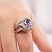 Elegant Reversible 925 Sterling Silver Ring for Women Jewelry - Handcrafted in Turkey, Featuring Oval-Cut Amethyst Topaz 925 Sterling Silver Ladie's Ring All Size