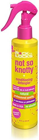 Rock the Locks Kids Not So Knotty Conditioning Detangler, Natural, Toxin and Paraben Free, Phthalate Free, 8.5 fl. oz.