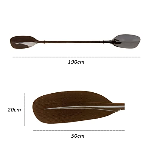 ASSYA Kayak Paddle Accessories Full Body Carbon Fiber Shaft with Professional White Water Paddles Lightweight Oars for Kayaking Boating Canoeing - Image 3