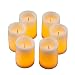 Candle Impressions Ombre Design Pillar Real Wax Flameless Candles w/Auto Timer Feature - Set of 5 - Buttercream