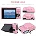 Canboc Case for Canon PowerShot SX740/SX730, Hard Carrying Case + Soft Silicone Protective Cover with Removable Lens Cover, Pink