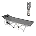Produktbild sogesfurniture Campingbett Feldbett Klappbett Camping Reisen Bett klappbar bis 150 kg belastbar mit Seitentasche, 190x67x34cm, Grau, BHEU-CT-Y10-GY