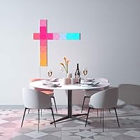 Nanoleaf Canvas Starter Kit, 9 LED RGBW Smarte Lichtquadrate - Modulare WLAN LED Panels, 16 Mio. Farben Wandleuchte Innen, Musik & Bildschirm Sync, Funktioniert mit Alexa Google Apple, Deko & Gaming – Ansicht 5