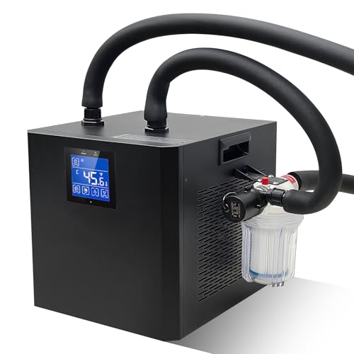 Fox Plunge 1/2HP Cold Plunge Chiller for Ice Bath – Works with Any Tub, External Filter & 2 Pumps, Hoses, Energy Efficient Ice Bath Water Chiller for Home Recovery