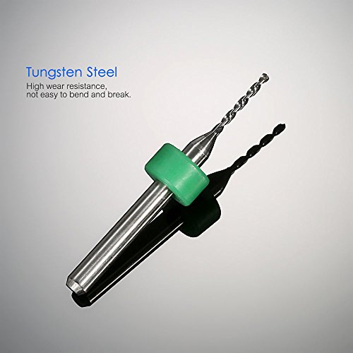 KKmoon 10pcs de carboneto de tungstênio micro brocas conjunto de ferramentas de gravação para placa