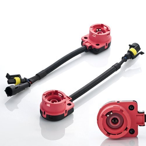 2X HID Relay Harness D2S D2R D2C 35W/55W AMP Plug Wiring Adapter Bulb/Ballast Connector