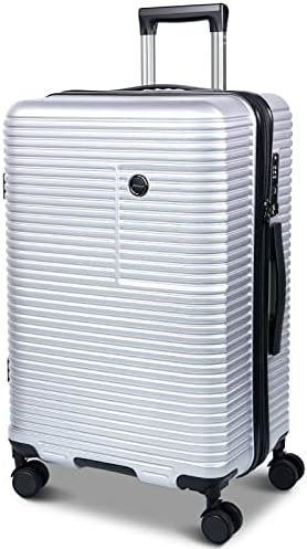JZRSuitcase Carry-on Luggage, 20Inch PC+ABS Hardshell Suitcases with Spinner Wheels TSA Lock for Travel.