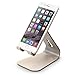 elago M2 Stand [Champagne Gold] - [Premium Aluminum][Angled for Video Calls][Cable Management] - for all iPhones, Galaxy, and other Smartphones