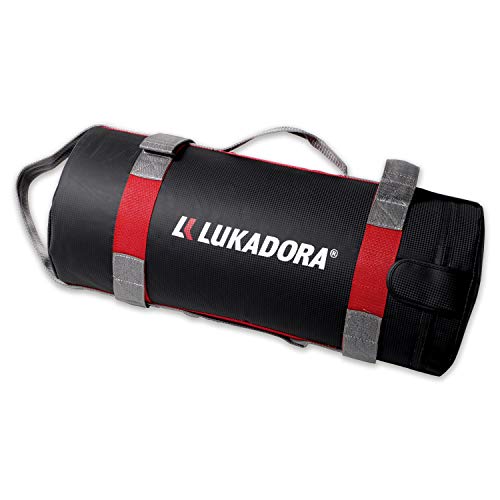 LUKADORA Power Bag Sac de Sable pour entraînement Fonctionnel 5-20 kg, 21 x 21 x 55 cm Cover