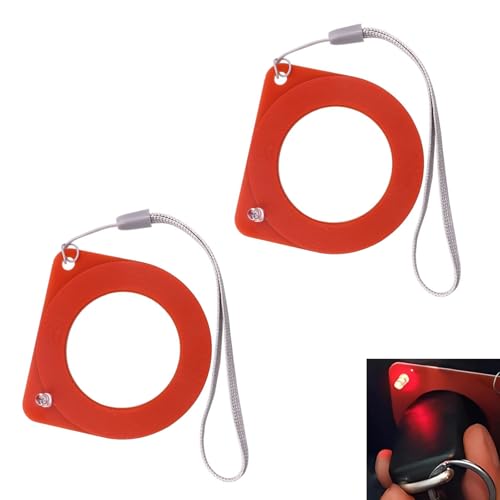 Dogary 2 PCS Car Key Test Coil, Car ECU Signal Detection Card, Fast Checking Anti-theft Diagnostic Tool, Universal for Most Vehicles, Trucks, SUVs (Red)