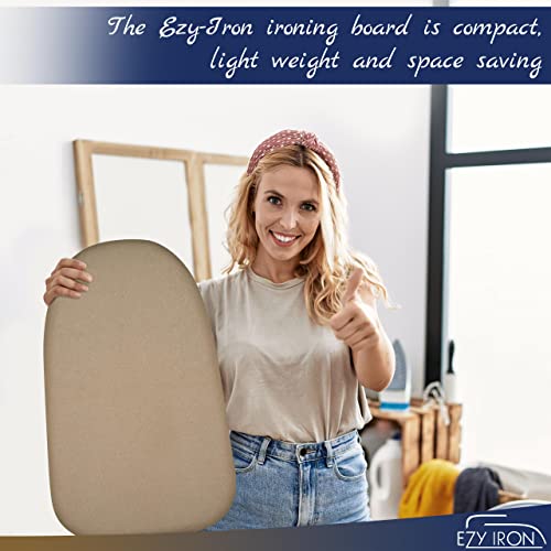 Ezy Iron Tabletop Ironing Board Small Portable 24X14 Compact Mini Table Top Iron Board Set With Cover And Pad For Sewing, Travel, Rv, Dorm With Folding Legs And Laundry Wash Bags & Iron Rest #TOP4