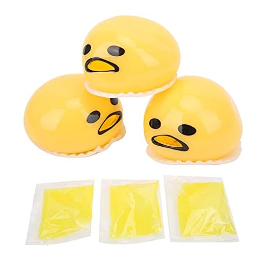 Stressboll Fidget leksak, liten gul ankaform kräk ägg äggula äggula med kräk äggula prop för ventilerande känslor som lindrar stress och ångest
