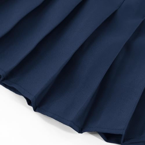 Girls Pleated Skirts Built in Shorts Little Kid Athletic Flowy Skorts Skirts Toddler Girls Tennis Skorts for Girl 3-14 Years4