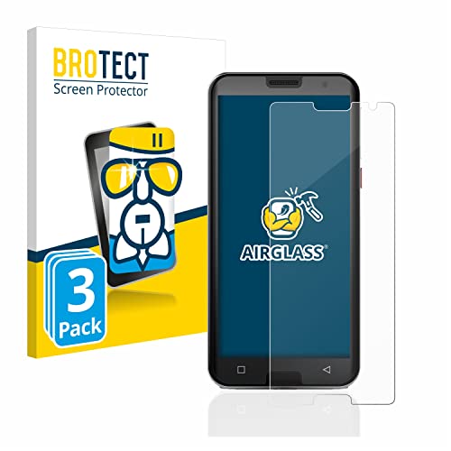 BROTECT 3 Stück Schutzglas für Emporia Smart 5 Schutzfolie Panzer Folie Glas[Extrem Kratzfest 9H, Anti-Fingerprint, Ultra-Transparent]
