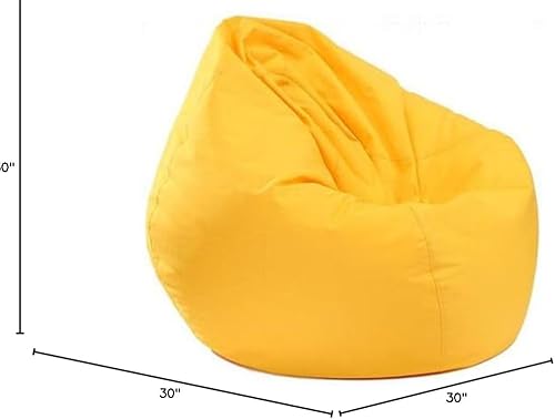 Miniatura 3 de Koolouispoper Lazy BeanBag - Sillas individuales para sofá sin relleno, color sólido, impermeable, Oxford, puf, puff puff para sofá tatami (XL, 39.4