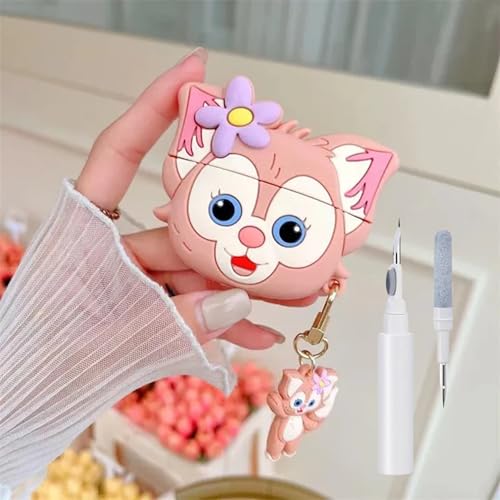 Image of YODI Case Cover for Airpods Pro|Pro 2|Airpods Pro 3|Airpods 4 Pouch, Silicone Cases with Cleaner Kit 360 Drop Protection,Shock-Resistant (Kitty Brown, Airpods 4)