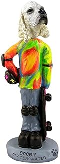 Cocker Spaniel Blonde Skateboarder Doogie Collectable Figurine