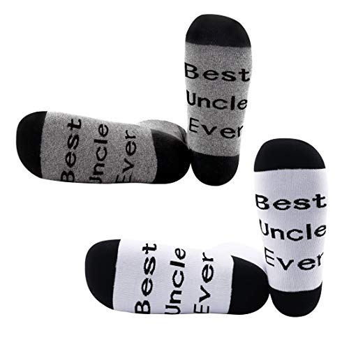 JXGZSO Best Uncle Ever Socks Brother Gift New Uncle Gift Uncle Birthday Gift (Uncle Socks Set)