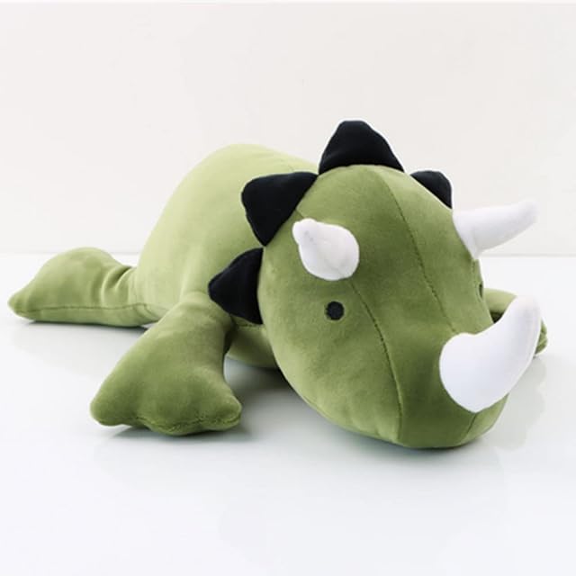 40cm/15.7''Dinosaur Plush Toy,WeightedDinosaur Plush Pillowfort  Cute Dinosaur Stuffed Animals Doll Pacify Rag Toy for Kids Fans Dinosaur Plush Figure Toy Gift (green)