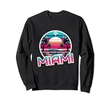 miami retro wave anni '80 vintage design felpa