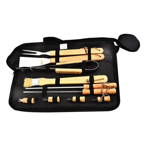 Set de utensilios para parrilla portátil, 10 piezas miniatura 1