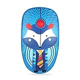 FD V8 Wireless Mouse (Battery Included), 2.4G Cute Colorful Animal Slim Silent Travel Cordless Mouse Optical Designed Mice with Nano Receiver Compatible for Laptop Computer PC Chromebook (Hedgehog)