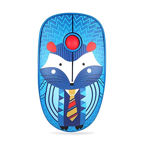 FD Wireless Mouse V8 2.4G Fashion Power Ultrathin Silent Wireless Mouse with Nano Receiver 1500 DPI Precise Control for Notebook Computer PC Laptop MacBook and Chromebook (Blue Hedgehog)