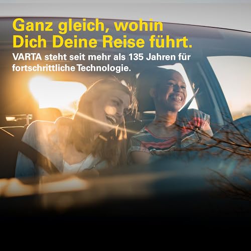 Technische Gravur der VARTA Automotive DYNAMIC SLI E23 mit 12V - Detailansicht von VARTA E23 70Ah 630A Batterie Test –...