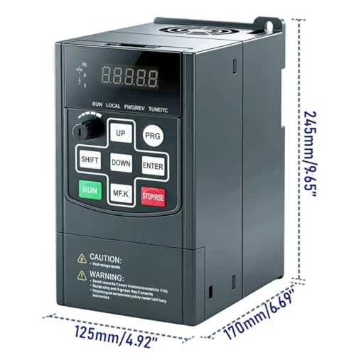 Image of G300 220V VFD, 1 Phase Input to 3 Phase Output Variable Frequency Drive | for Lathe, CNC, Mill, Grinder, Drill Press, Pump, Fan & Compressor machine, Motor Speed Controller, 5HP /1HP /2HP /3HP /4HP