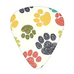 Ensemble de 12 médiators de guitare de patte de chien colorés mignons pour guitare acoustique, guitare électrique… - Les Beatles, Paul McCartney, John Lennon, RIngo Starr, George Harrison