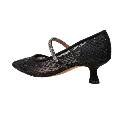 Linea Paolo - Carmine - Womens Crystal Mesh Mary Jane Pumps4