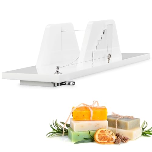 Craftybook 825270 Homemade Soap Cutter Board With Thickness Guide - Wire Cheese Cutter Plate cover