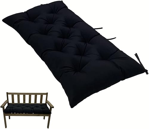 SEAHOME Cojín de banco para interiores y exteriores, cojín de asiento impermeable para silla de exterior, cubículo, para tumbona, muebles de jardín,