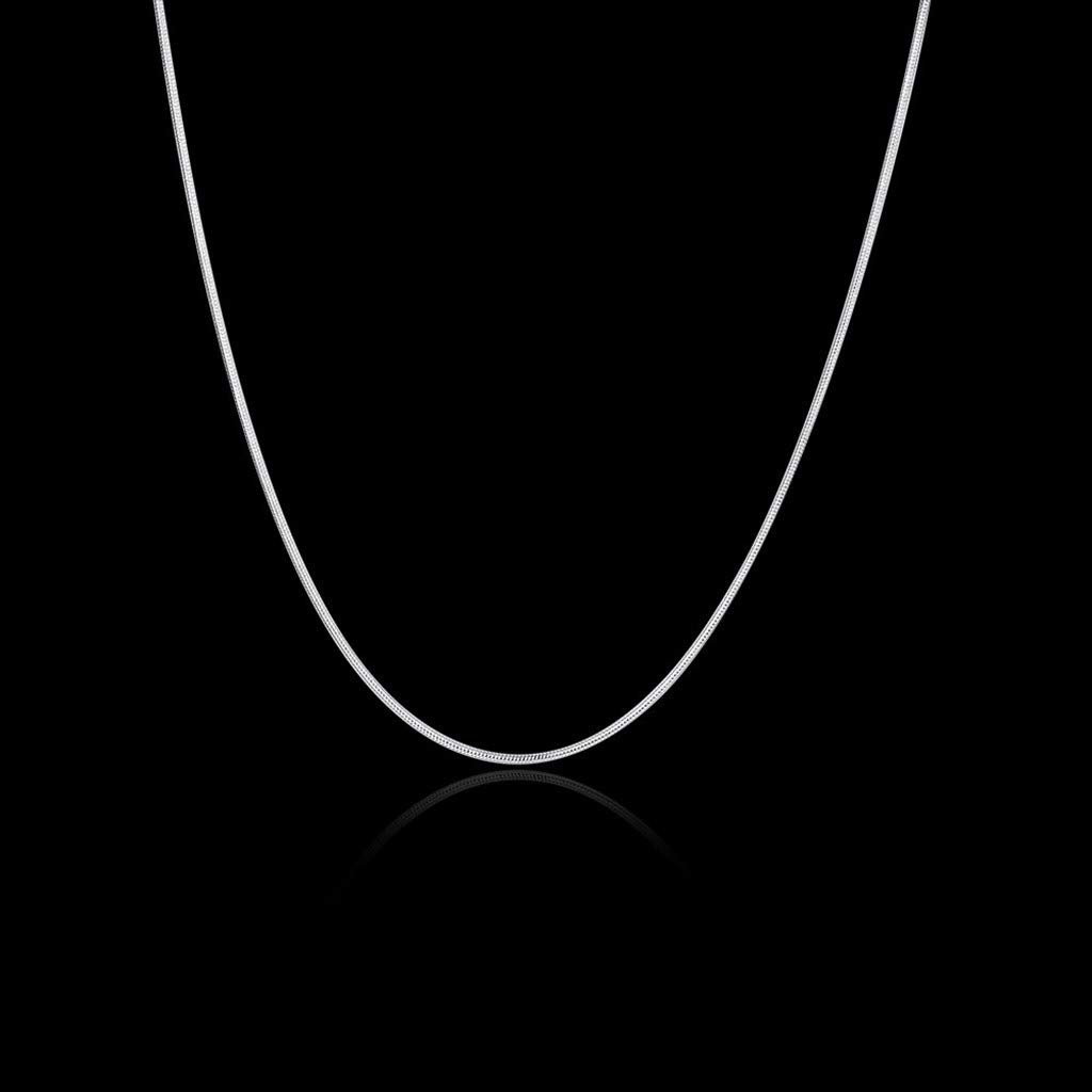 Halskette für Damen und Mädchen, 10 Stück, 925er Massiv, 1 mm, Ketten, 1628 Zoll, modische Statement-Halsketten