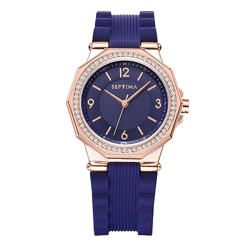 Montre femme silicone SEPTIMA Julia 33 mm rose gold : fini les bracelets rigides irritants