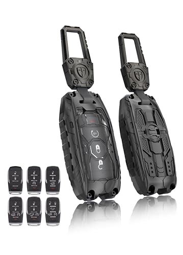 TALKMOON Key Fob Cover for Dodge Key Case Heavy Key Shell Protector Accessories for 2018-2025 RAM 1500 RAM 2500 RAM 3500 Key Fob (Black)