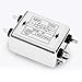 Ehlivhall Power Filter Single-Phase Double-Section AC Line Noise Filter with High Insertion Loss for Industrial Equipment 50/60Hz 5/250VAC(CW4L2-20A-T)