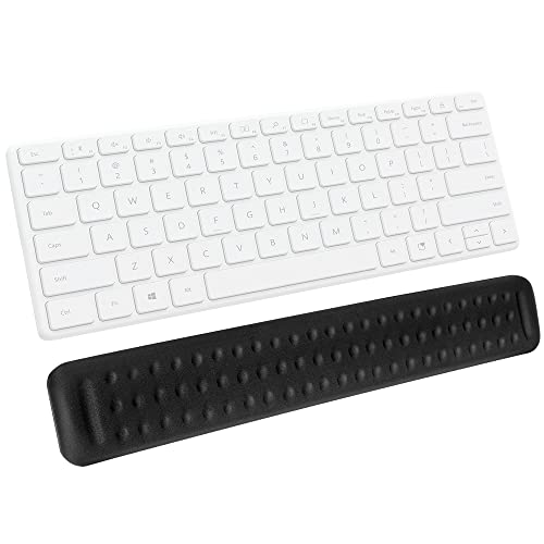 Keyboard Wrist Rest 17 3/8 In With Massage Dots, Memory Foam Wrist Pad For Computer Keyboard. Non Slip Pu Base For Ergonomic Wrist Support, Provide Cushioned Support For Keyboard & Laptop Typing #TOP1