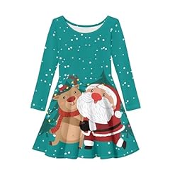 Cute Santa Claus Reindeer Green