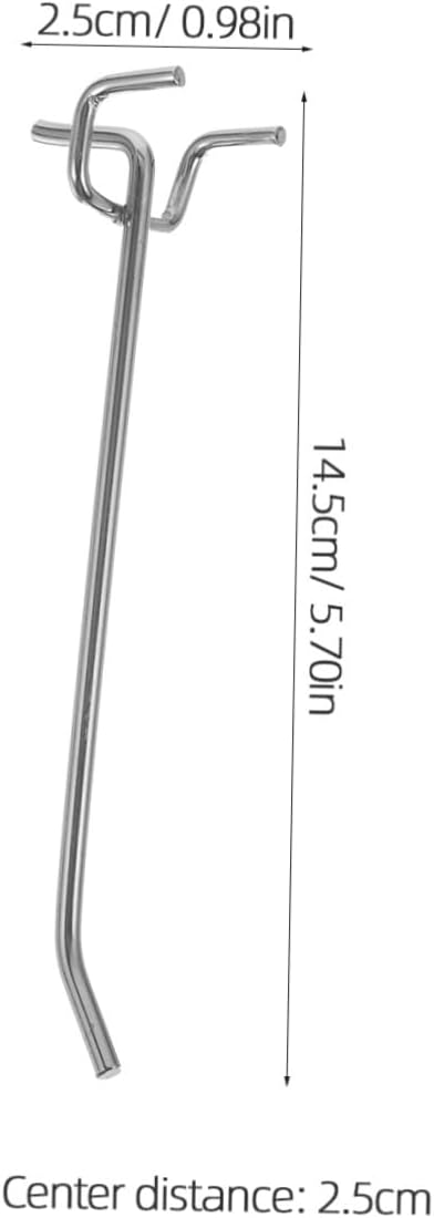 IMIKEYA 50pcs Heavy Duty Pegboard Hooks Set Metal Utility Hooks for Supermarket Display and Tool Organization for Shelving Garage and Kitchen