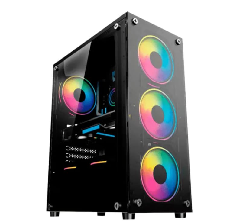 PC Gamer Completo Ryzen 5 5600G, 16GB DDR4, SSD 480GB + Monitor